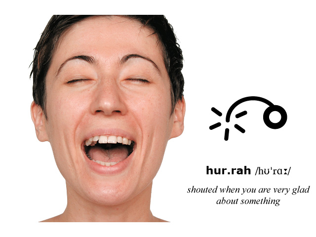 Facial Expression and Symbol: hurrah